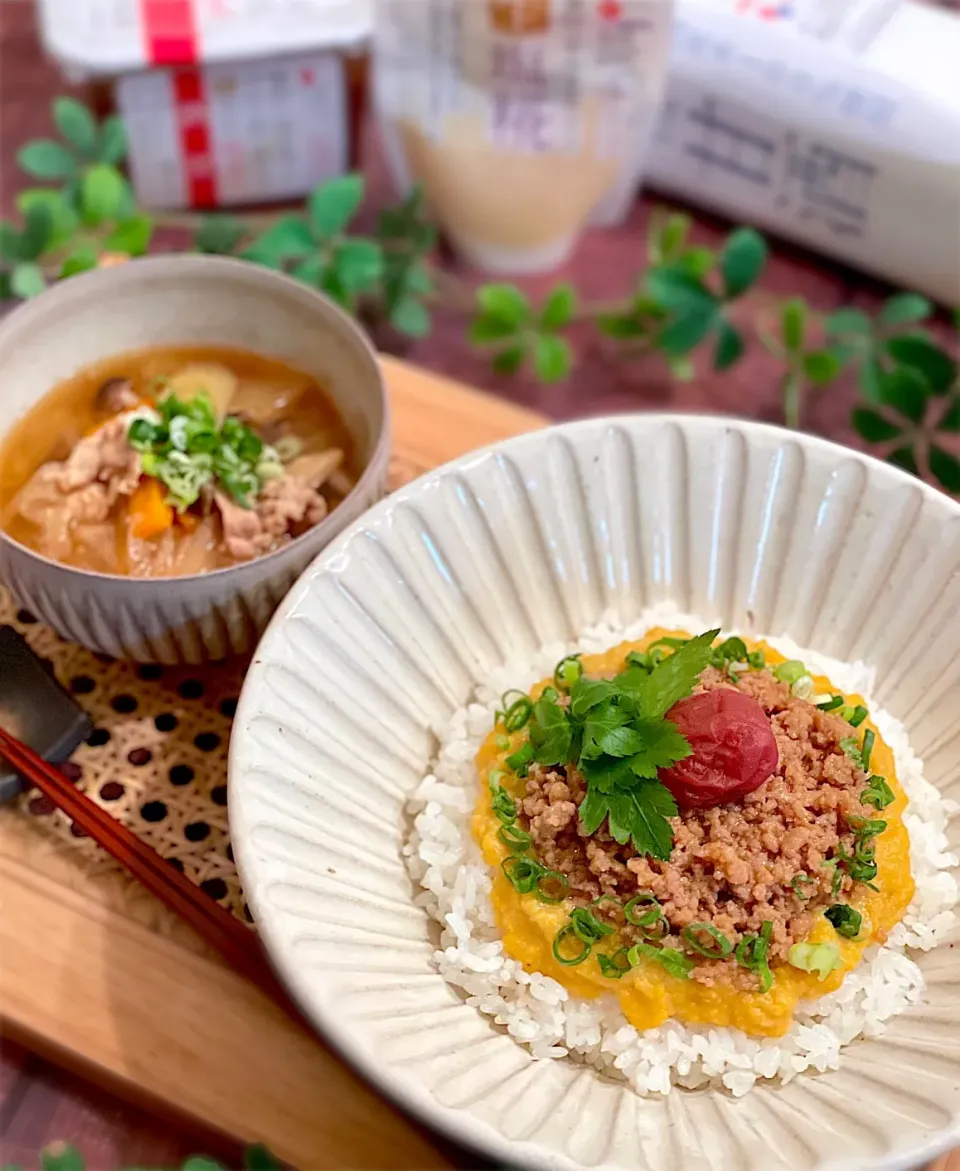 ふんわりトロけるそぼろご飯|AXさん