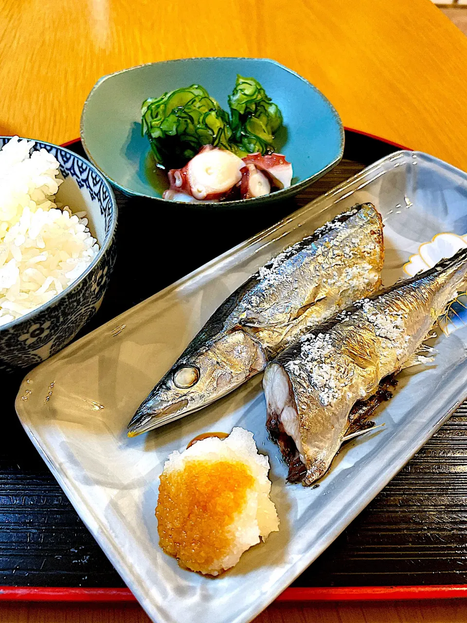 秋刀魚の塩焼きで晩御飯|Mikaさん