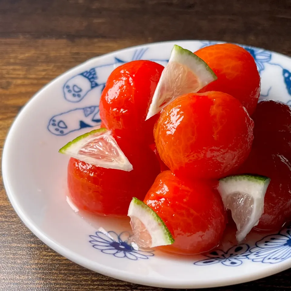 💫レシピ💫かぼす風味のハニー宝石トマト|biskesさん