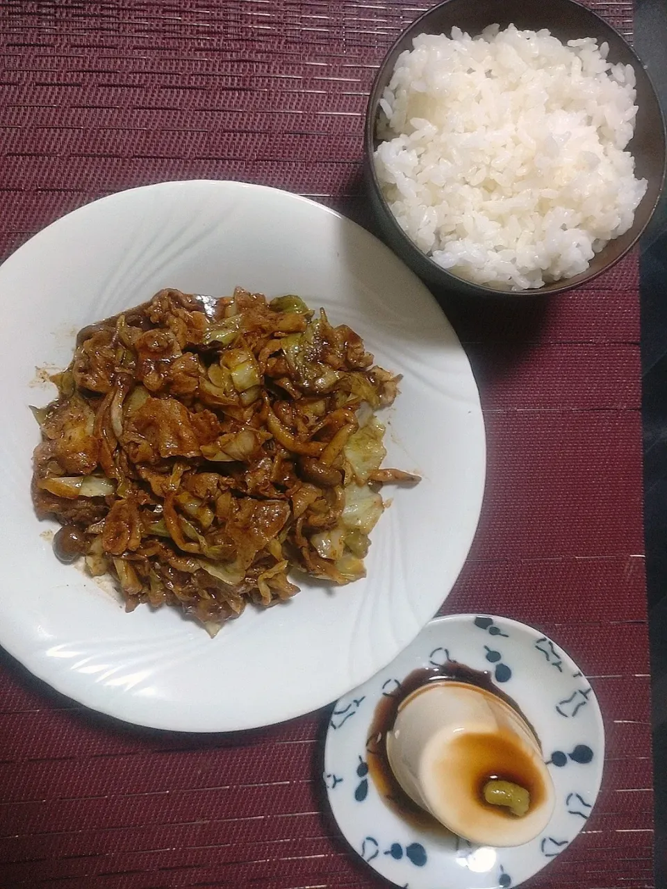 しめじ回鍋肉定食|みっつさん