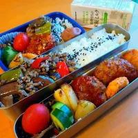 次男・私弁当|tamagomagomagoさん