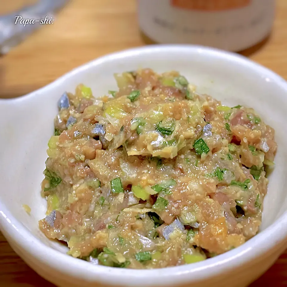 秋刀魚のなめろう|パパ氏さん