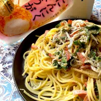 じゃこベーコンパスタ