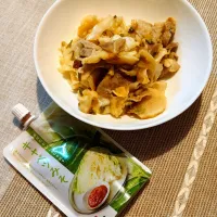 長芋と豚肉の梅キャベツみそ炒め|nancy-1106さん