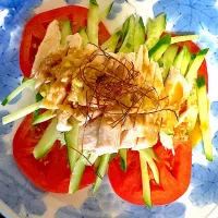 自家製ダレの棒棒鶏夏バテ気味で食欲なかったので。|ナタママさん