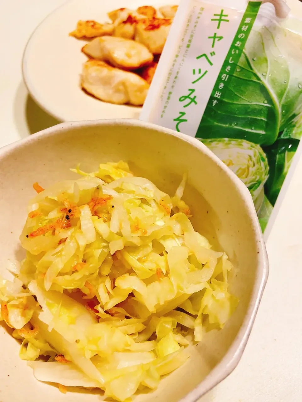 キャベツみそでキャベツあみえびの酢あえ|ももこさん