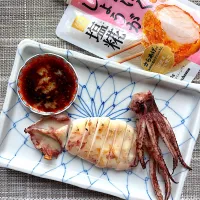 生塩糀漬けのイカ姿焼き|栃倉 直人さん