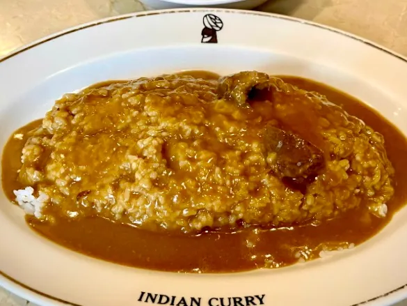 今日のランチはメチャ久しぶりに                          「インディアンカレー(ﾙｰ&ﾗｲｽ大盛)」|mottoさん