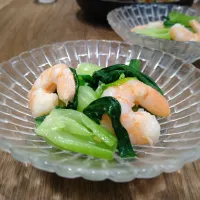 海老と青梗菜の和え物|古尾谷りかこさん