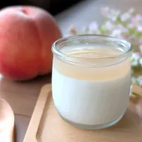 ぷるぷる〜桃のパンナコッタ♡|ちょこさん