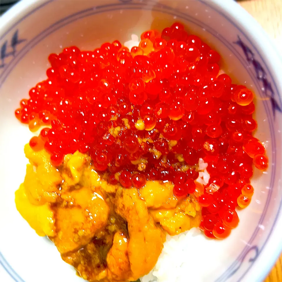”雲丹いくら丼”＠ 自宅飯|平大さん