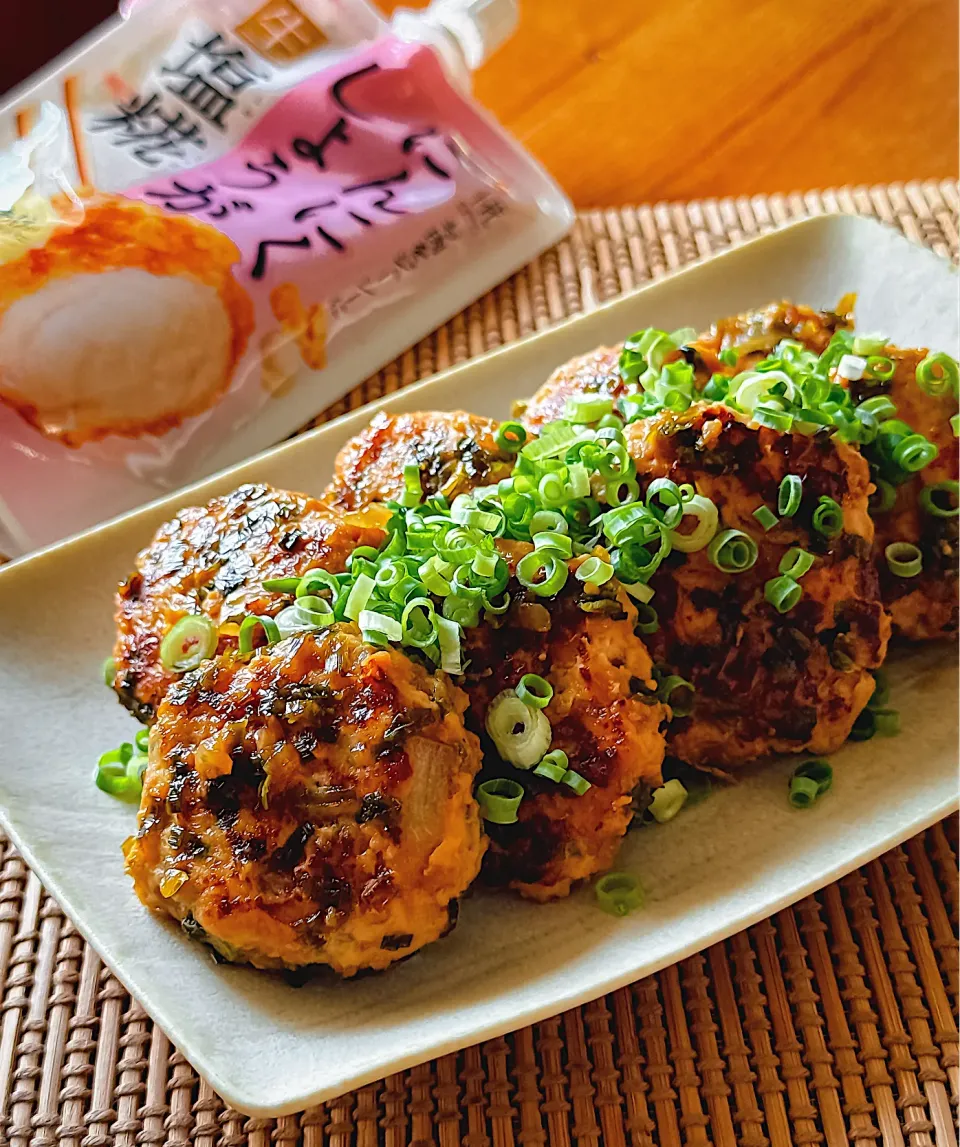 鶏つくねのにんにくポン酢照り焼き|にゃんぺこさん
