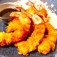 海老フライ🍤曲がっちゃった