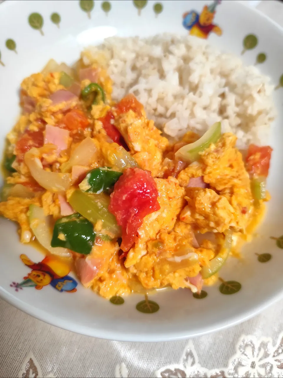 息子朝ごはんに糀美人熟甘、ケチャップ味醂味で作ってみた!!|m.rafuさん