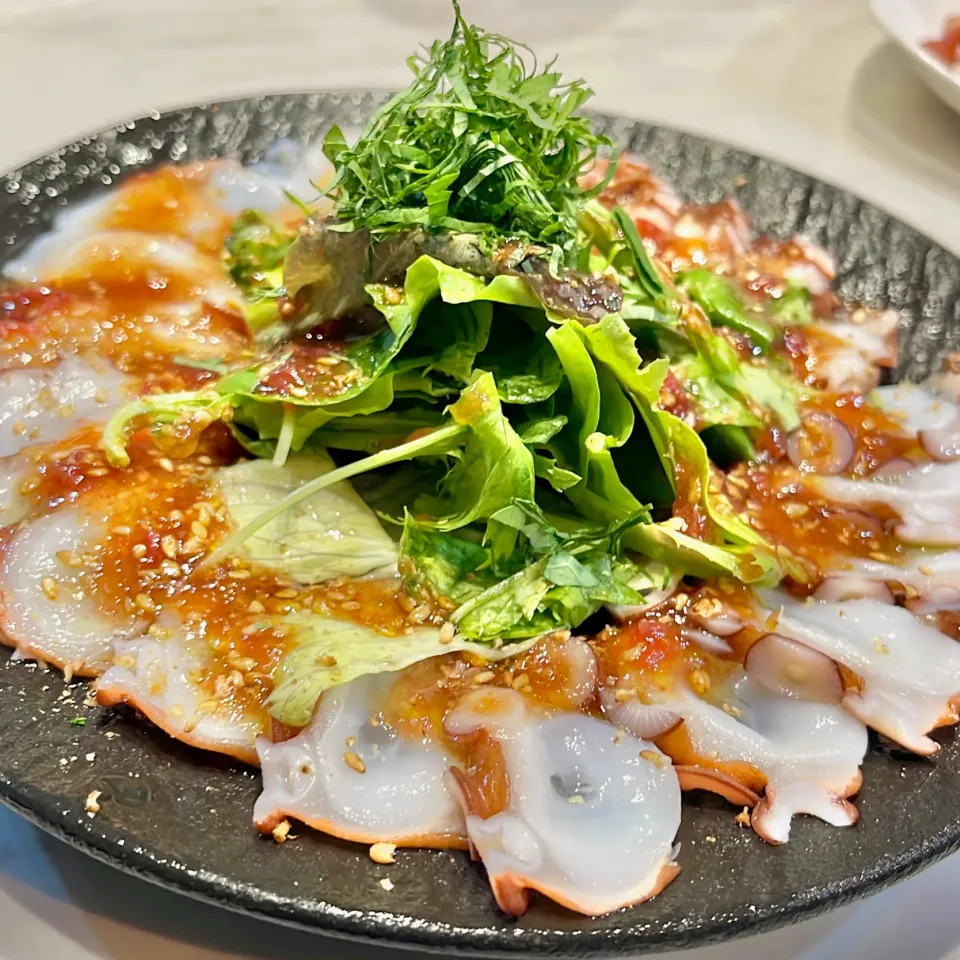 タコのカルパッチョ|ぎんさん