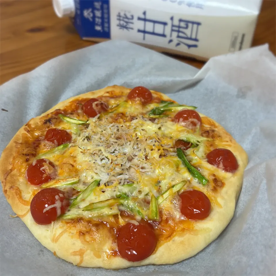 甘酒でしらすピザ|yuinaさん