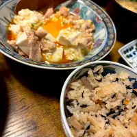 ひじきの炊き込みご飯☆お豆腐と鶏肉の炊いたん|Mikaだよさん