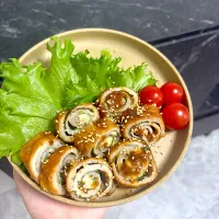 豚梅しそチーズロール|さおりさん