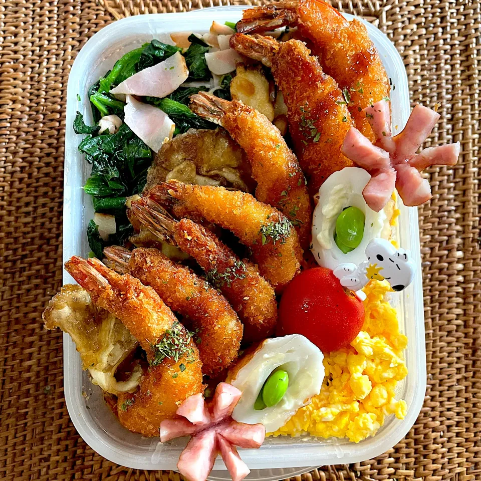 エビフライ弁当|ヘルペイさん