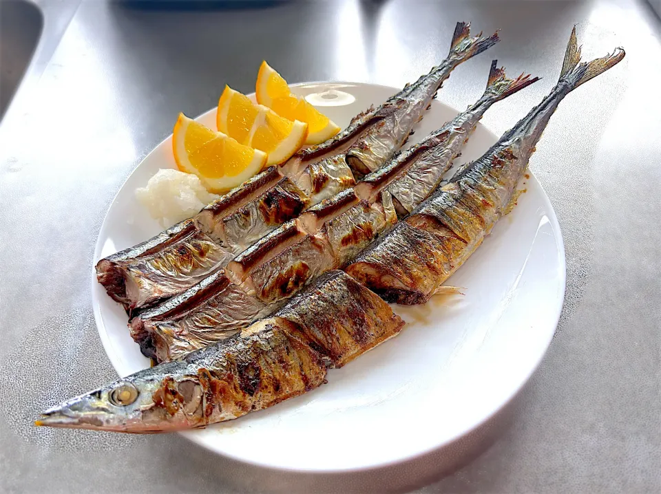 秋刀魚塩焼き|なかちゃんたまごさん