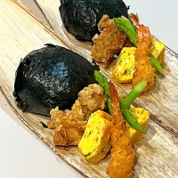 娘夫婦に山登り弁当