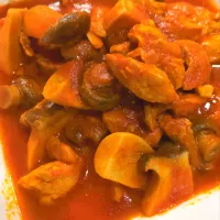 きのこと鶏肉のトマト煮込|Mayayaさん