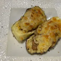 ナスのミンチチーズ焼き|かっちさん