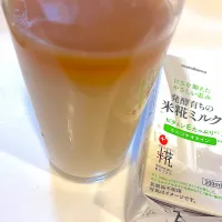 米麹ミルクのカフェラテ|ハンバーグうーたんさん
