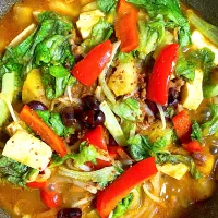 大豆肉カレー蕎麦|ミキさん