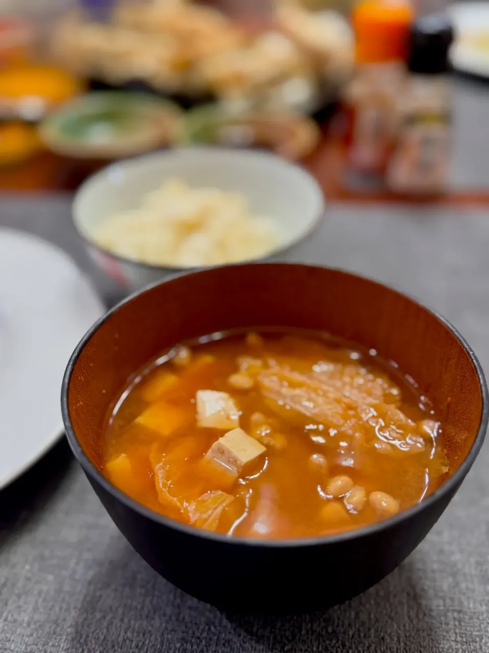 今日のお味噌汁　納豆キムチ|Little Darlingさん