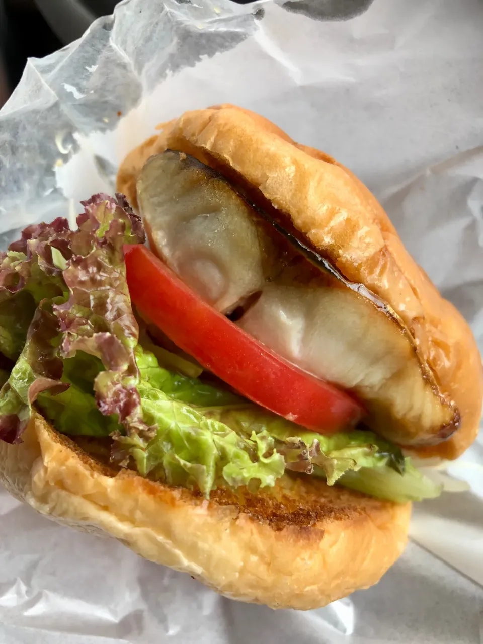 魚屋さんの鯖サンド|マユマユさん