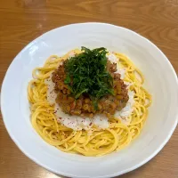 納豆スパゲッティ|miyumiyu1013さん