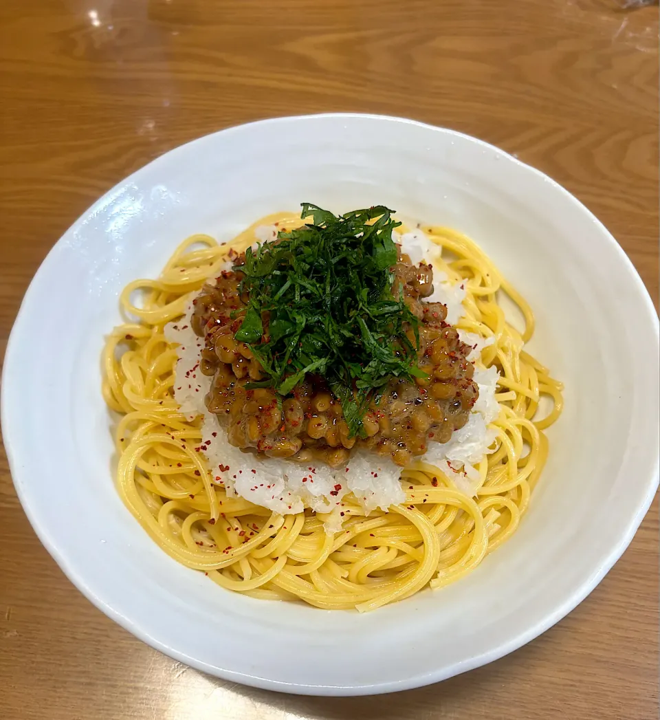 納豆スパゲッティ|miyumiyu1013さん