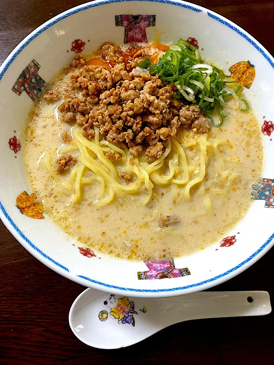 辛さ控えめ豆乳担々麺|単身赴任のっちさん