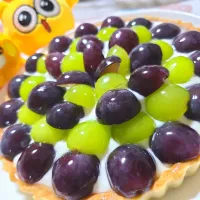 巨峰とシャインマスカットのクリームチーズタルト|a aさん