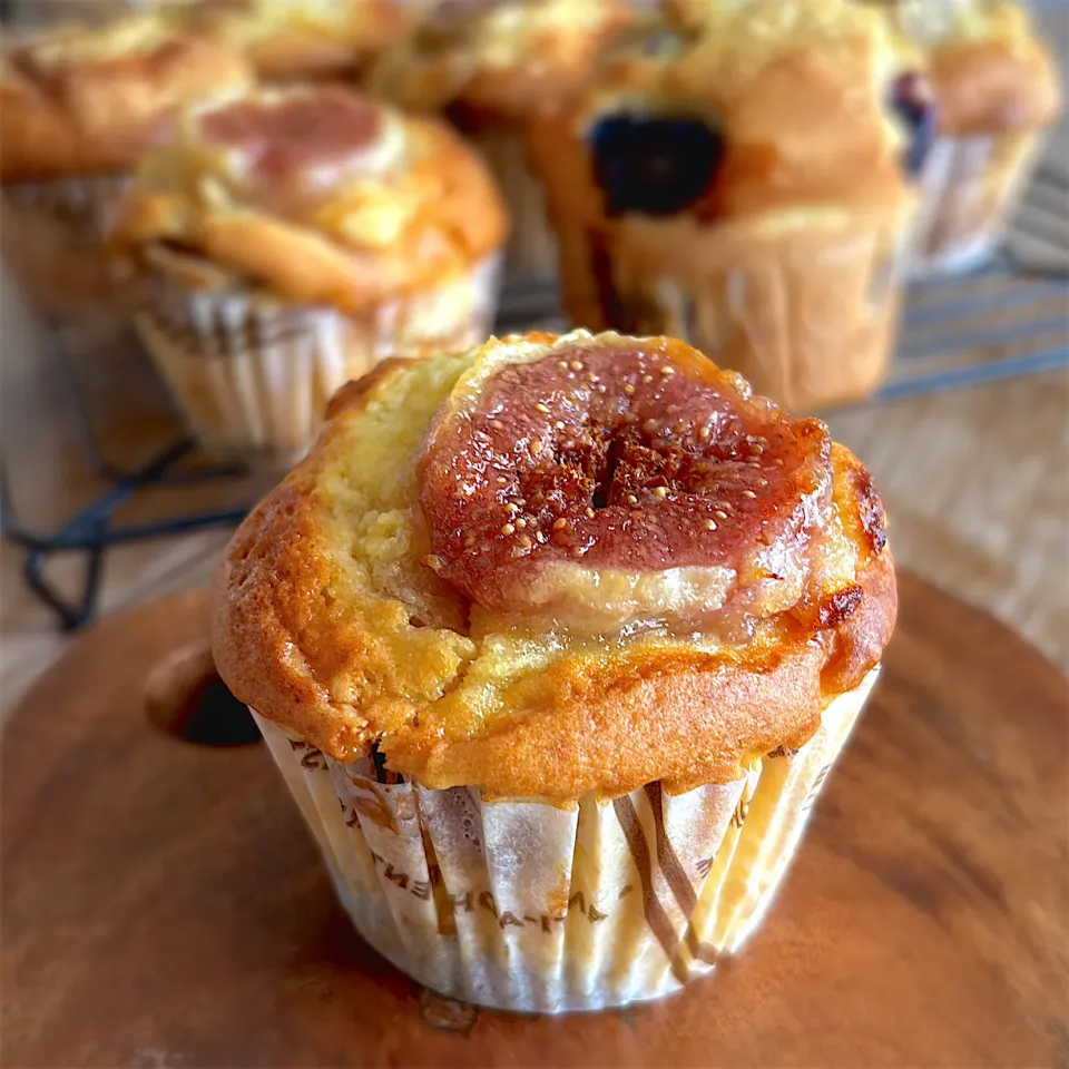 15ちゃんさんの料理 焼き立て٩̋(๑˃́ꇴ˂̀๑) 無花果マフィン|みずほさん