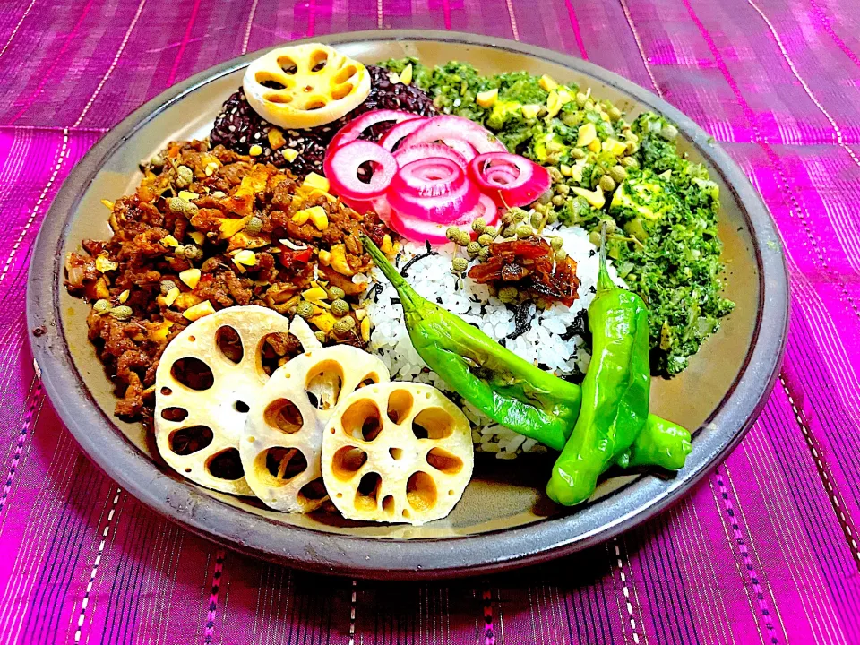 麻辣キーマ & サグカレー|ももさん