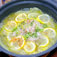 プラス糀にんにくしょうが生塩糀：レモン鍋