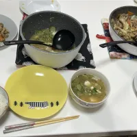 晩御飯☆冷や汁☆ガツの野菜炒め|Saharaさん