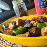 厚揚げとﾅｽの照り焼き|まりおさん
