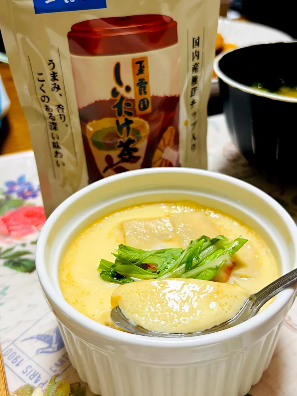 しいたけ茶で簡単茶碗蒸し。|ちはるさん