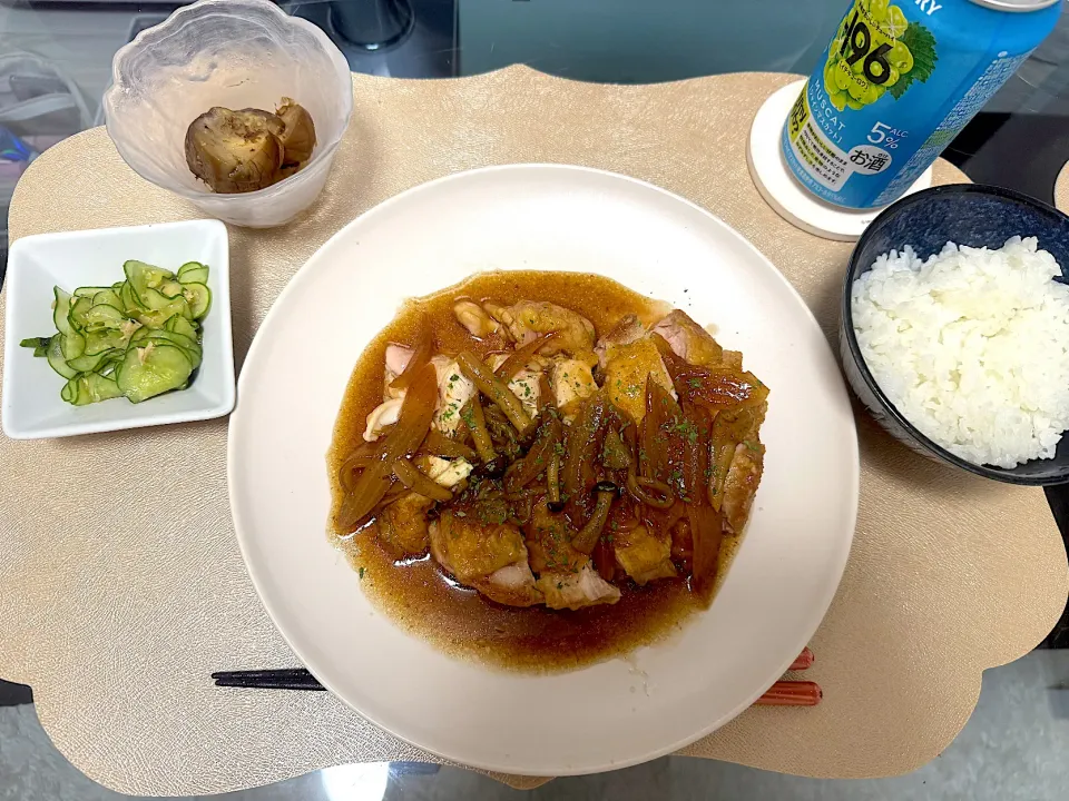 鳥ポン酢の照り焼き🐔|S h i z🦋さん