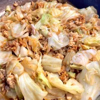 大豆のお肉&鶏ひき肉、キャベツ味噌炒め|pranzoさん