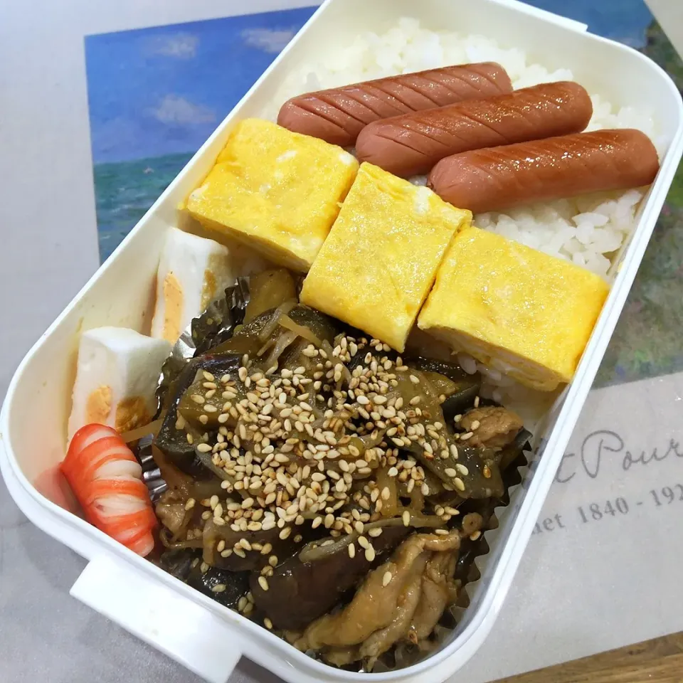 豚ナス炒めのお弁当|puniさん