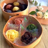 お彼岸に一口おはぎ~薔薇おはぎ|とんちんさん