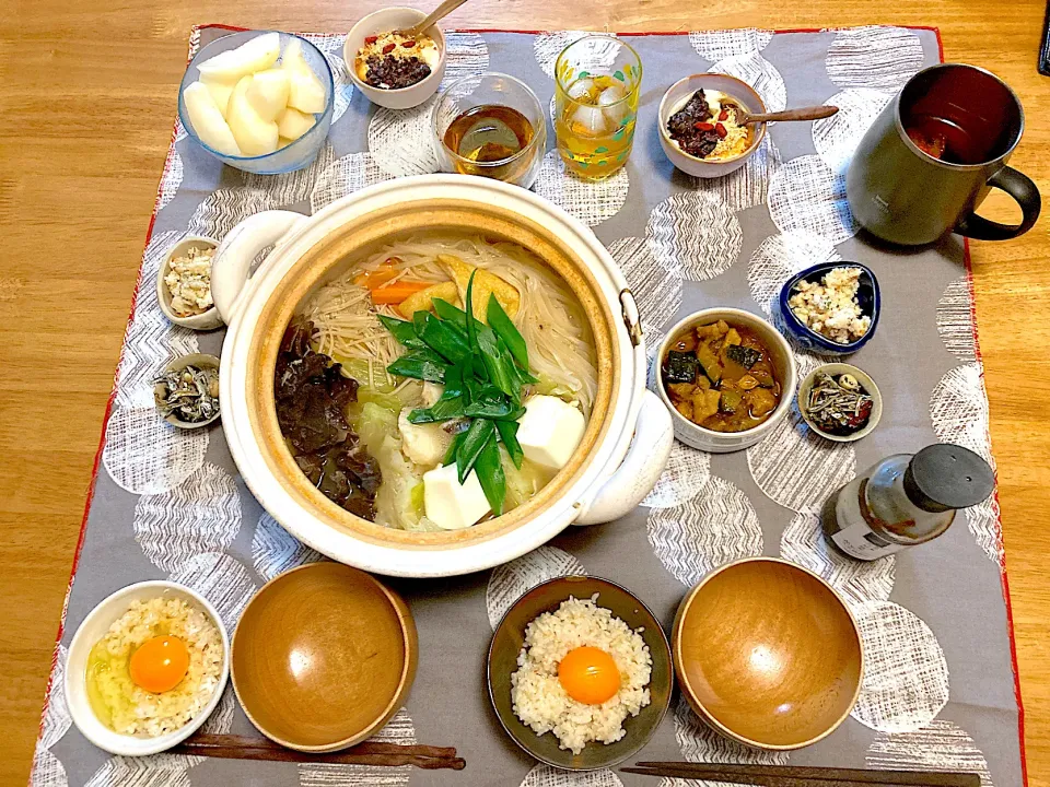 マルコメさんお試し商品より〜つきぢ田村監修冷や汁の素で海鮮鍋|さくたえさん