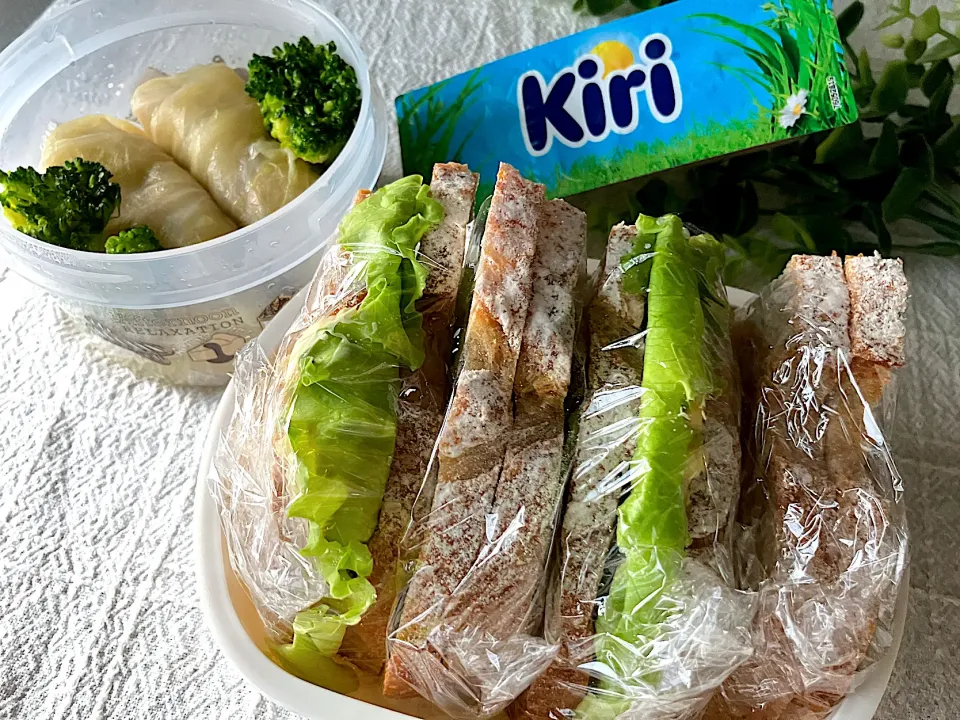 ＊0083. ロールキャベツ＆カンパーニュサンド🥪娘ちゃんの高校生弁当🍱＊|＊抹茶＊さん