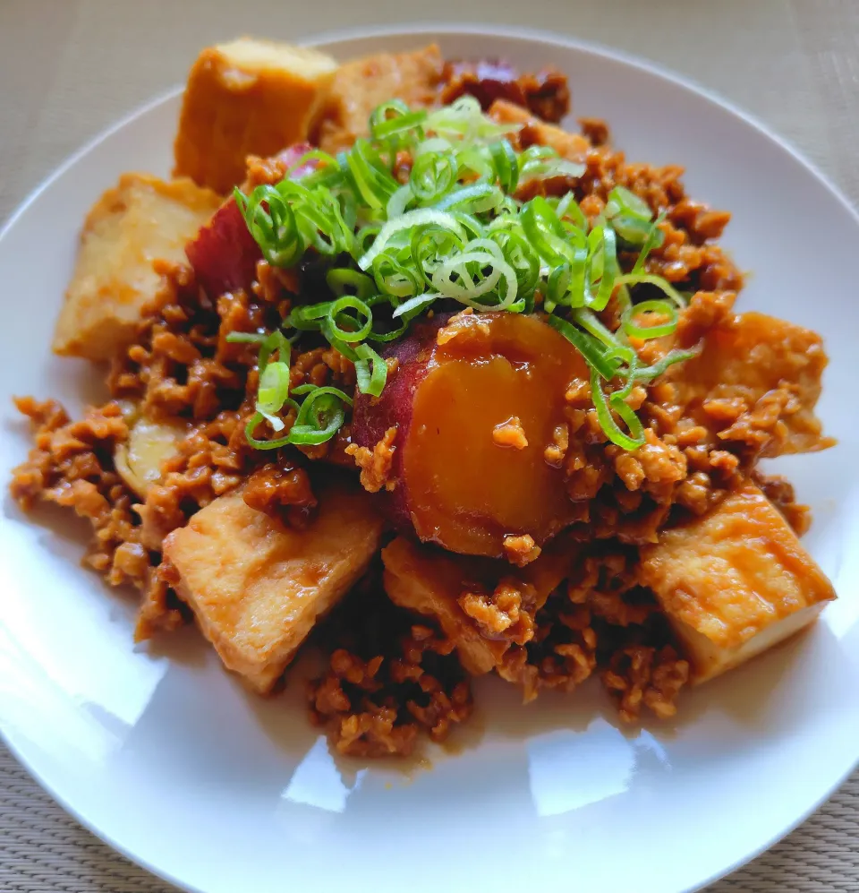 厚揚げとさつま芋の肉みそ炒め|izu-miさん