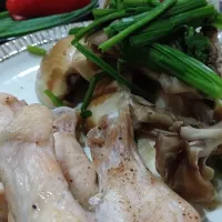 玉露園しいたけ茶で旨味プラスの手羽元と蒸し野菜|マイさん