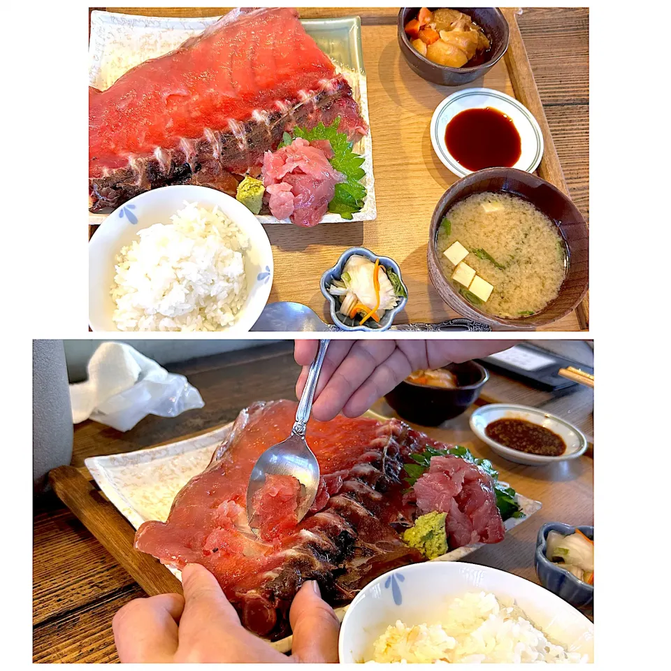 生まぐろ中おち定食|ぷーはるひゅうさん